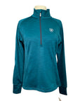 Ariat Tek Team 1/2 Zip Sweatshirt in Dark Heathered Teal