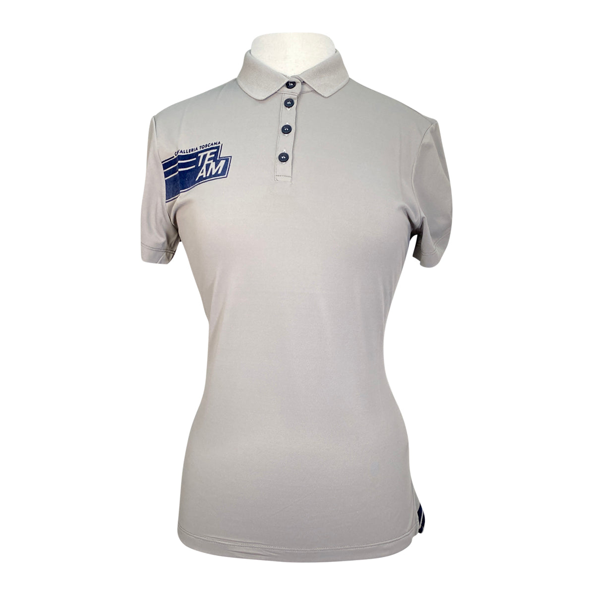 Cavalleria Toscana 'Team Daytona' Short Sleeve Training Polo in Light Grey