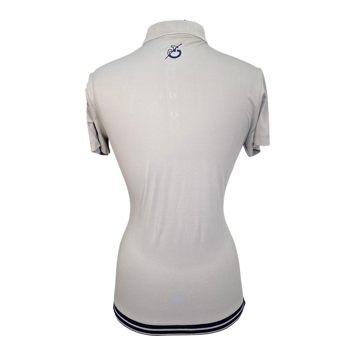 Cavalleria Toscana 'Team Daytona' Short Sleeve Training Polo in Light Grey