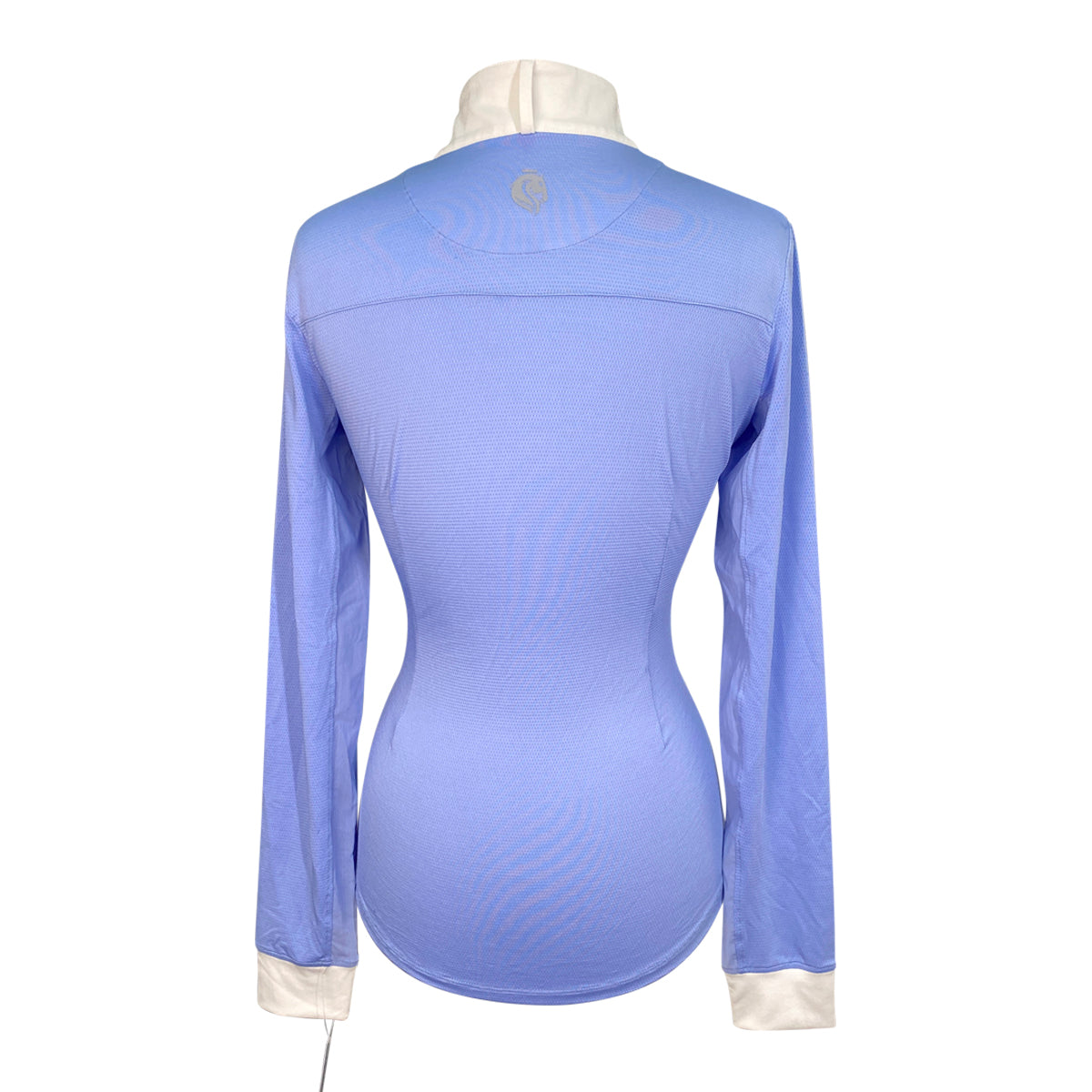 Equinavia 'Martha' Show Shirt in Light Blue/White - Women's XS