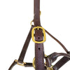 HFP Triple Stitched Leather Halter in Brown