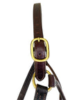 HFP Triple Stitched Leather Halter in Brown
