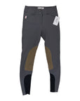 Tailored Sportsman 'Trophy Hunter' Breeches in Graphite/Tan - Women's 22R