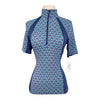 Kerrits 'Always Cool' Ice Fil Short Sleeve Shirt in Blue Bits