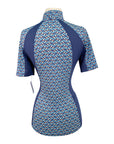 Kerrits 'Always Cool' Ice Fil Short Sleeve Shirt in Blue Bits