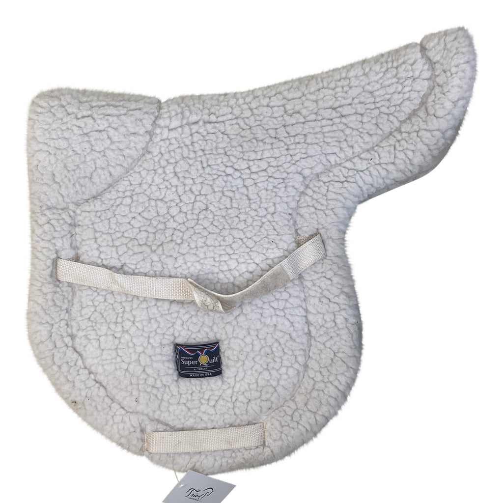 Toklat Medallion 'SuperQuilt' High-Wither Saddle Pad in White - 14"-15"