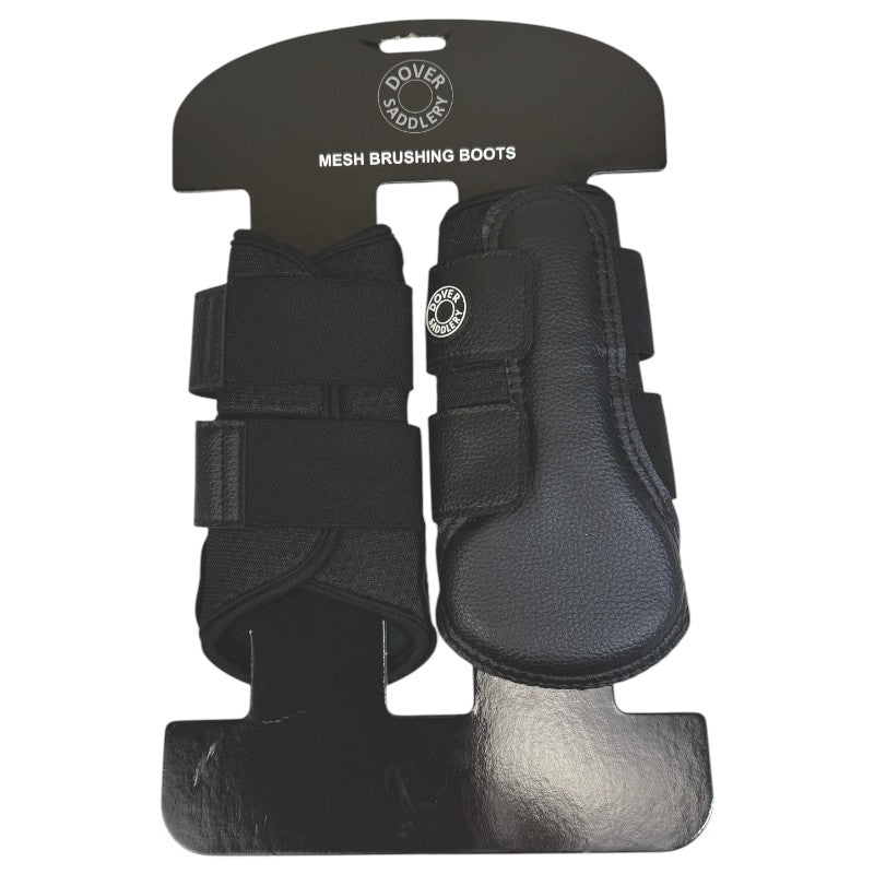 Dover Saddlery Mesh Brushing Boots in Black 