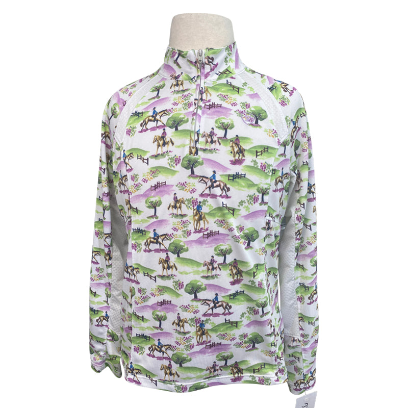 Front of Ariat &#39;Sunstopper 2.0&#39; Kids Baselayer in Cross Country - Children&#39;s Large