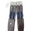 Dover Saddlery Fancy Stitched Overlay Girth in Brown