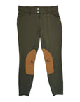 Romfh 'Willow' Knee Patch Breeches in Moss