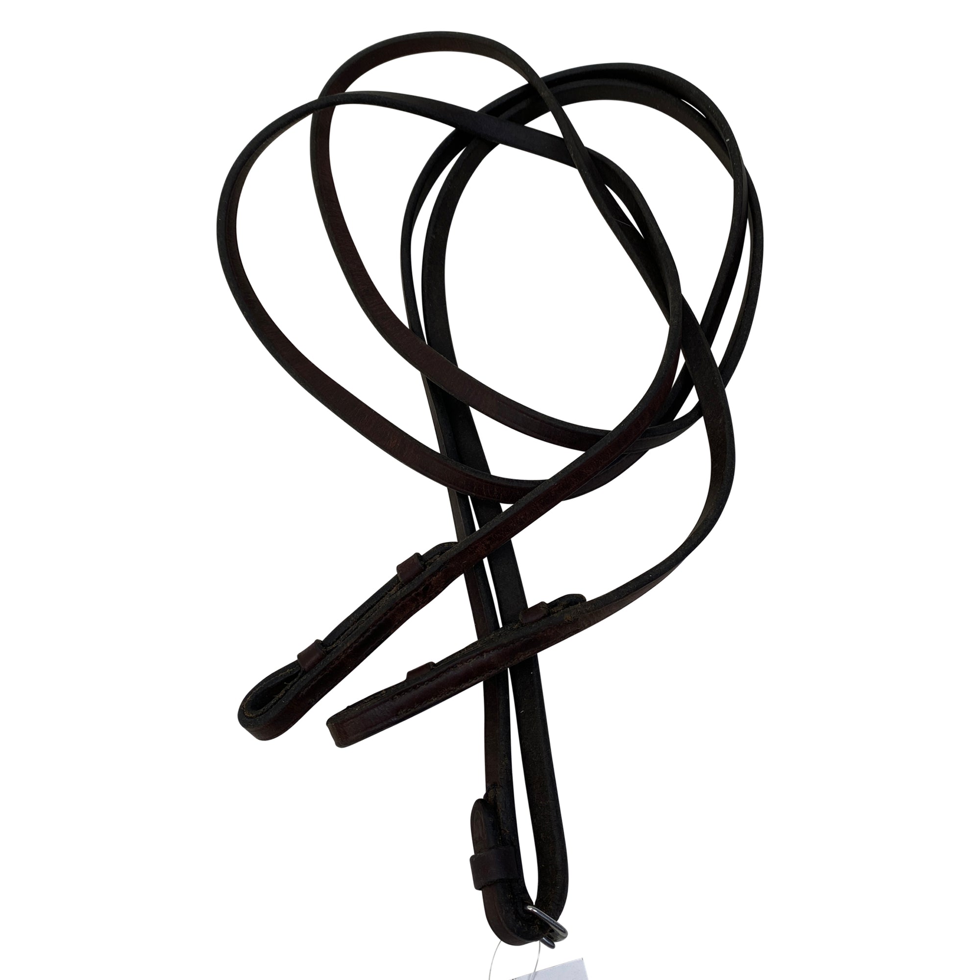 Vespucci Hunter Curb Reins in Chocolate - Full