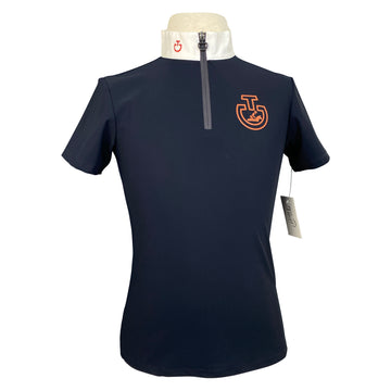 Cavalleria Toscana Competition Polo in Navy/Red