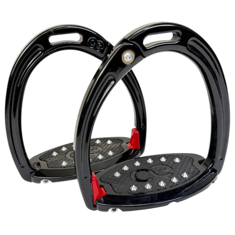 American Equus 'XL Elite Escape' Stirrups in Black - 5"