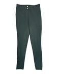 Free Ride Equestrian 'Lux' Knee Patch Breeches in Forest Green - Women's 30