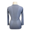 FitEq Long Sleeve Seamless Schooling Top in Slate Blue