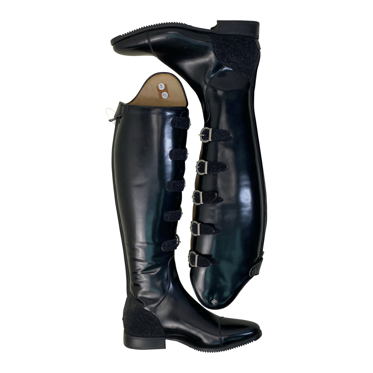 DeNiro 'Manara' Buckle Dress Boots in Black 