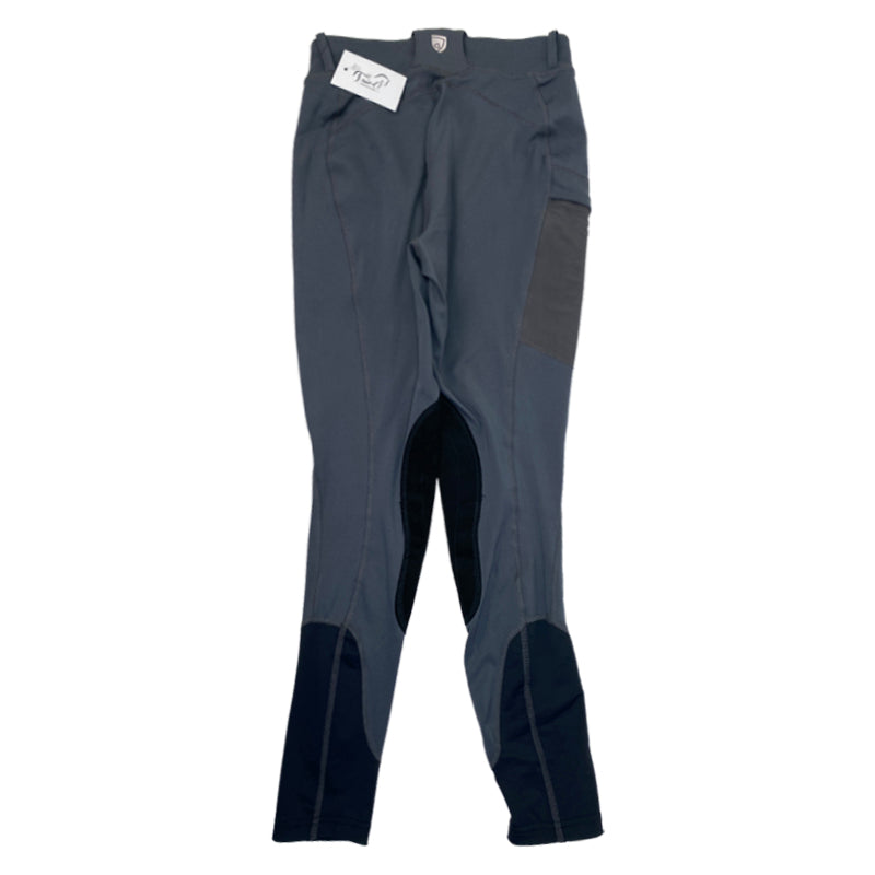 Back of Noble Equestrian 'Balance' Tights in Slate