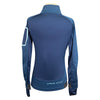 Back of Horse Pilot Hybrid Tempest Sweater in Blue