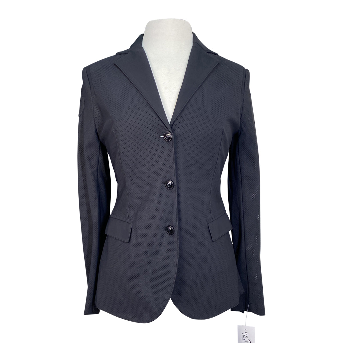 Cavalleria Toscana All Over Perforated Jacket in Black - Women's IT 46 (US 12)