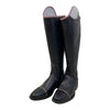 DeNiro Custom 'Salentino' Tall Dress Boots in Black/Pink Reptile