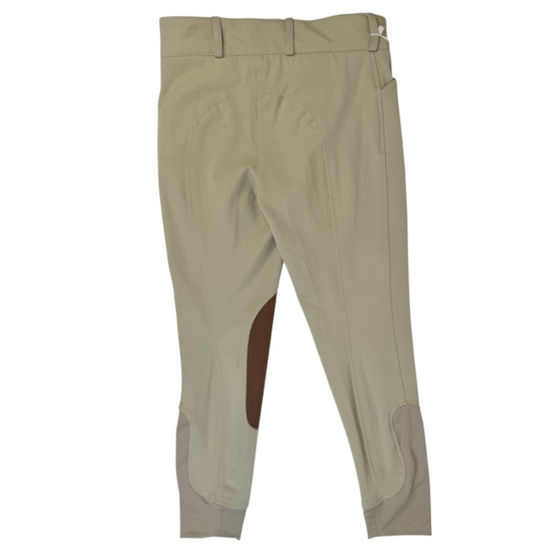 IconEq Girls’ Wellesley Competition Knee-Patch Breech in Tan