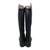 DeNiro Custom 'Salentino' Tall Dress Boots in Black/Pink Reptile