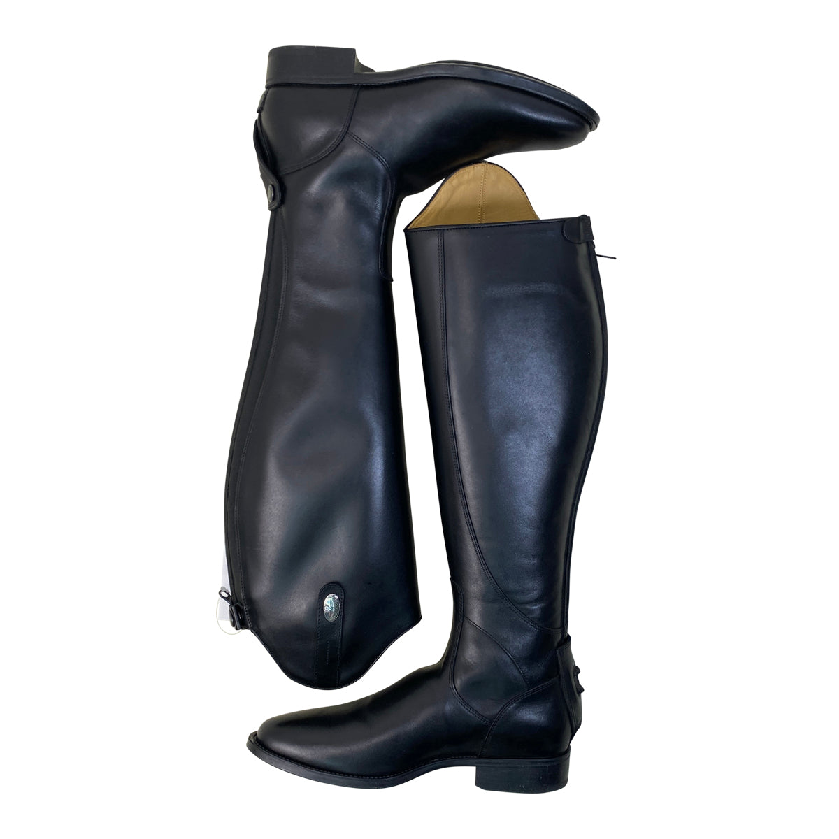 DeNiro Tricolore 'Amabile Pro' Smooth Dress Boots in Black - Women's EU 38 MA S (US 7.5 Tall/Slim)