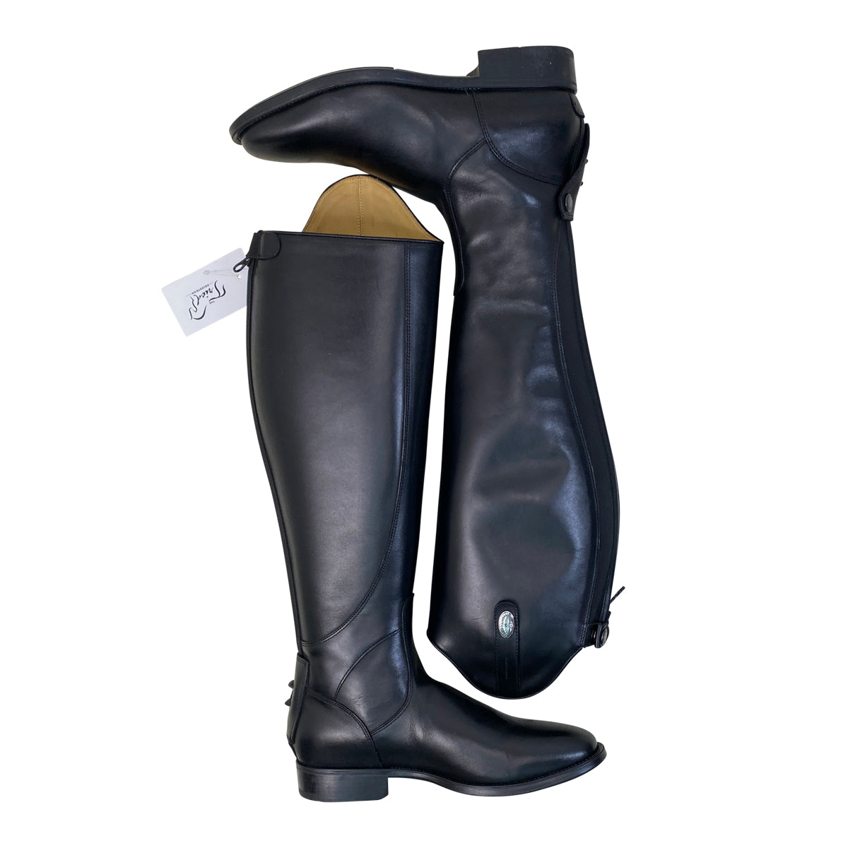 DeNiro Tricolore 'Amabile Pro' Smooth Dress Boots in Black