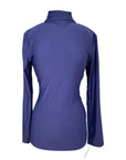 Mock Neck Long Sleeve Tech Riding Top  in Navy