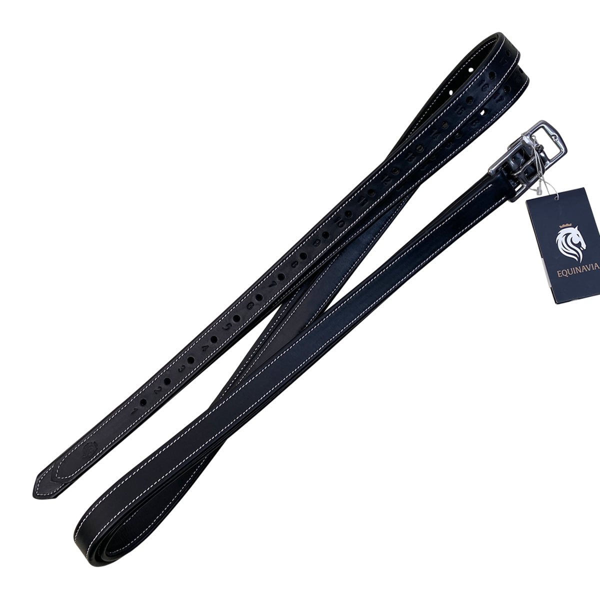 Equinavia 'Valkyrie' Dressage Stirrup Leathers in Black