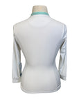 Romfh Chill Factor Long Sleeve Show Shirt in White/Mint