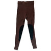Kerrits Microcord Knee Patch Tights in Hot Chocolate