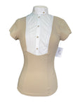 Cavalleria Toscana S/S Techn Shirt w/Bib in Tan