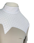 Animo Ladies Short Sleeve Competition Shirt in Beige/White