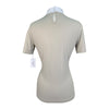 Animo Ladies Short Sleeve Competition Shirt in Beige/White