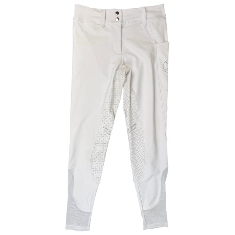 Free Ride Equestrian 'Lux' Full Seat Breeches in White