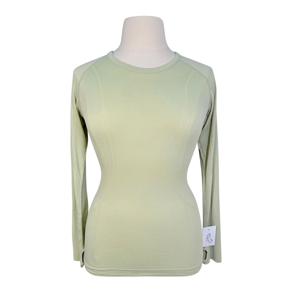 TKEQ 'The Kennedy' Seamless Long Sleeve Shirt in Lime