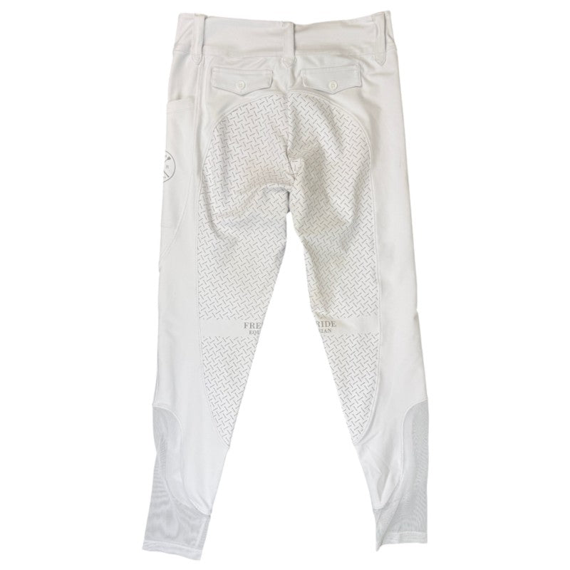 Free Ride Equestrian 'Lux' Full Seat Breeches in White