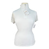 Kastel Galloon Lace Short Sleeve Shirt in White