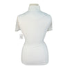 Kastel Galloon Lace Short Sleeve Shirt in White