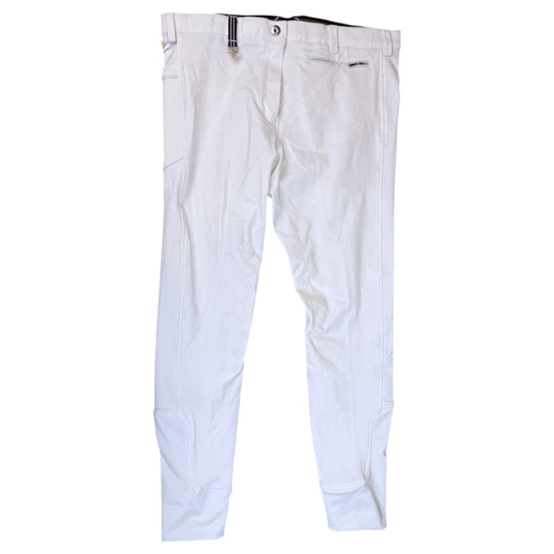 Espoir 'Inspire' Bamboo Knee Patch Breeches in White