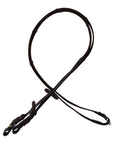 HKM Mexican Style Padded Grackle Noseband in Brown/Gold Hardware 
