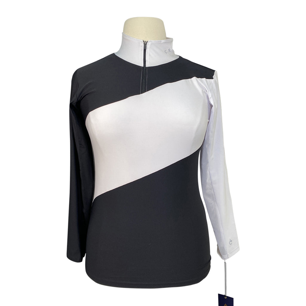 Criniēre 'Sophie' Schooling Top in Black/White