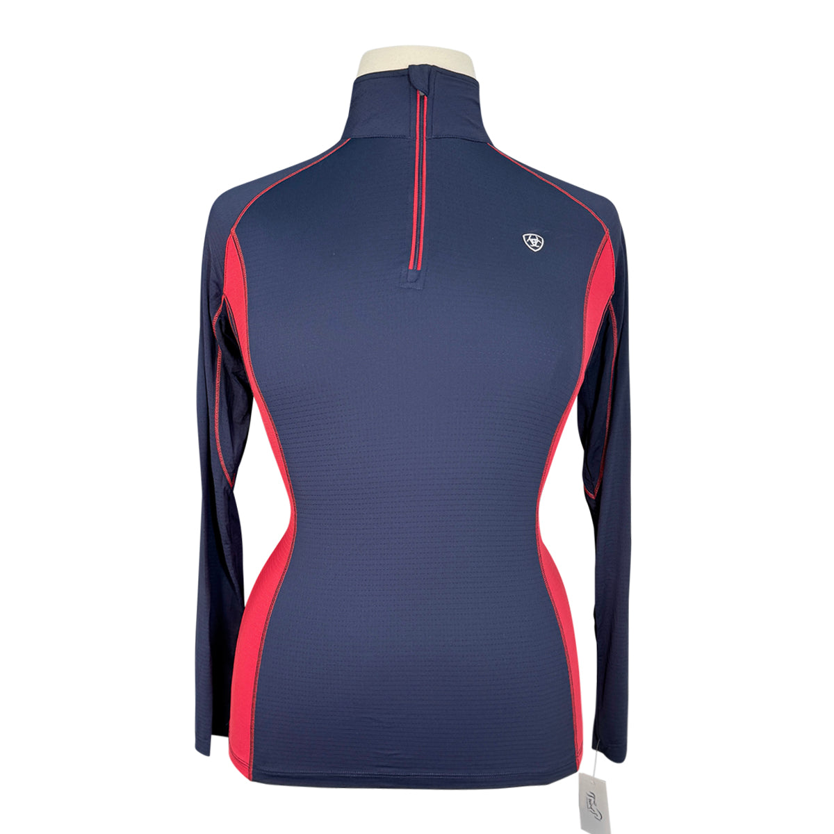 Ariat TEK Heat Series Long Sleeve Shirt in Navy/Red 