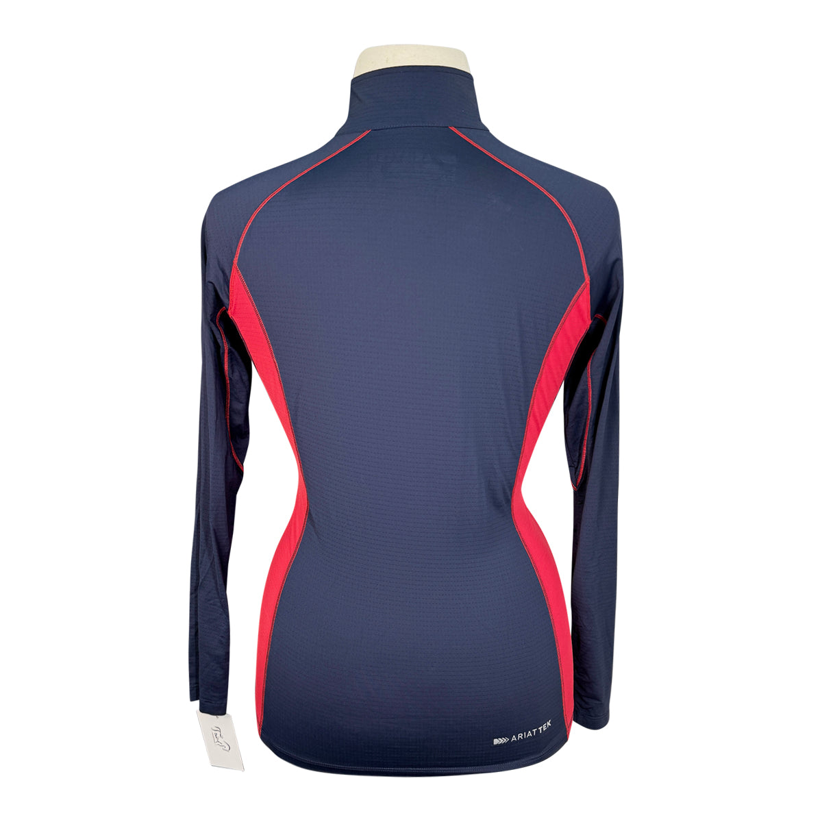 Ariat TEK Heat Series Long Sleeve Shirt in Navy/Red 