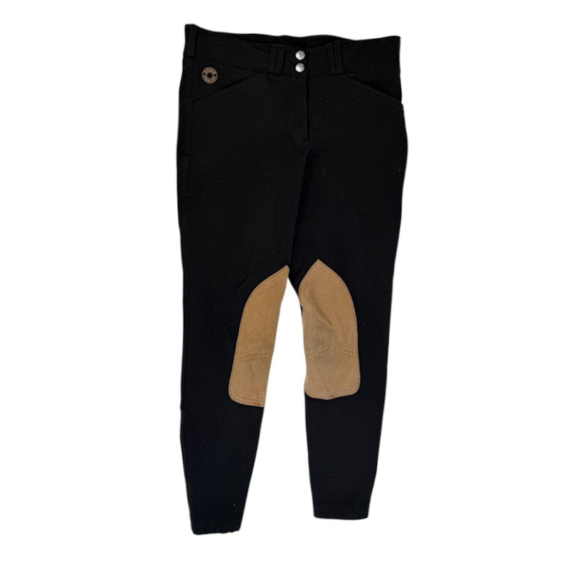 Dover Saddlery 'Dalton' Classic Knee Patch Breeches in Black