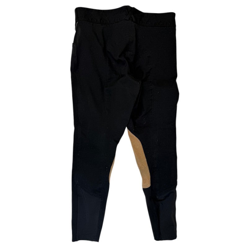 Dover Saddlery 'Dalton' Classic Knee Patch Breeches in Black