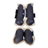 Eskadron 'FlexiSoft' Fleece Open Front Boot Set in Deep Brown - Full