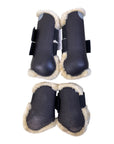 Eskadron 'FlexiSoft' Fleece Open Front Boot Set in Deep Brown - Full