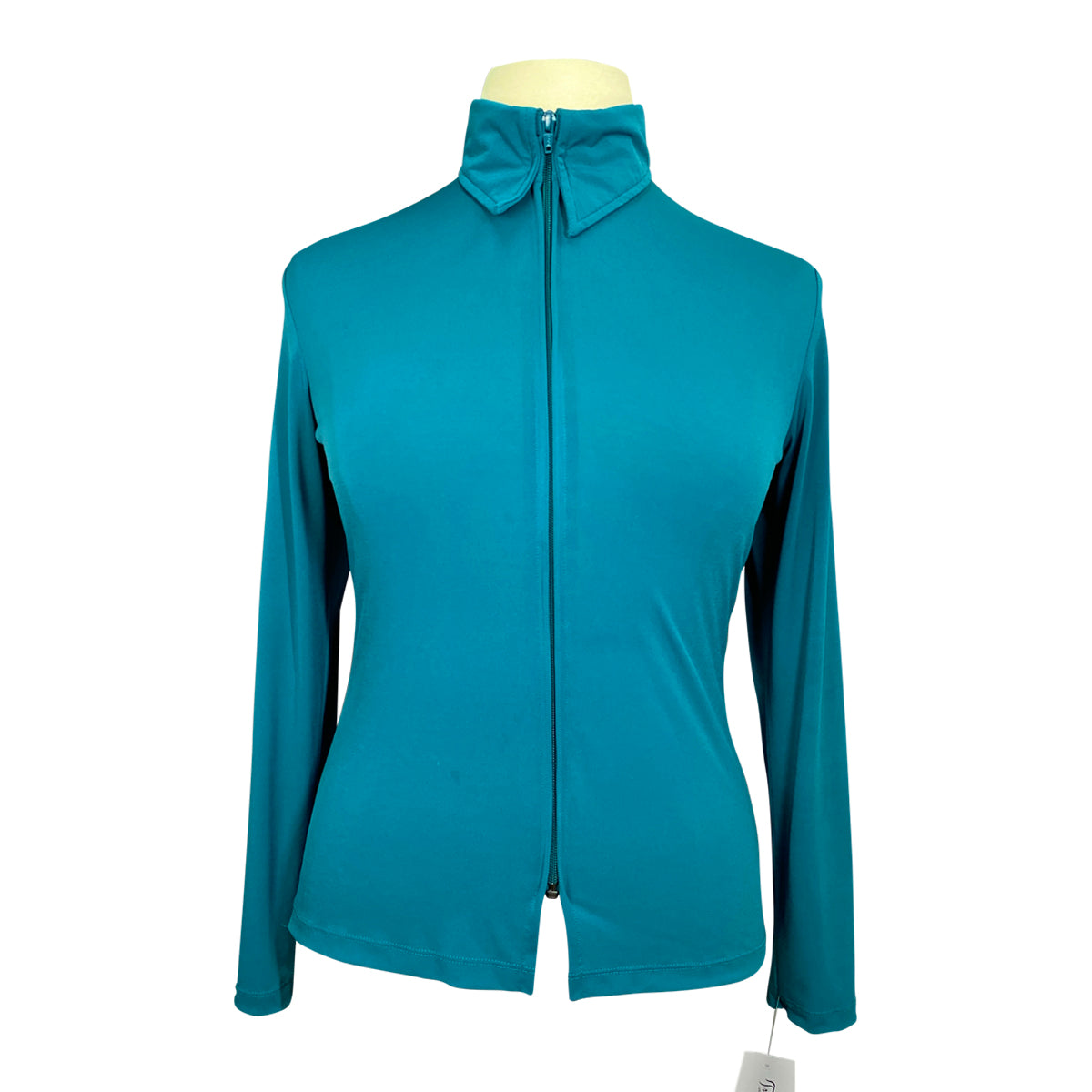 Hobby Horse Clothing Co. Full Zip Tech Polo in Teal 